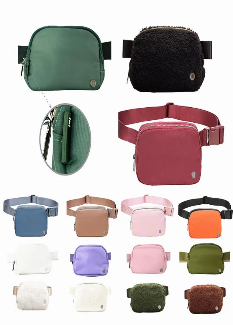 Latest lu Teedy everywhere belt chest Bag Luxury Nylon villus fanny packs Women039s men designer bum bag Shoulder bumbag yo7733861