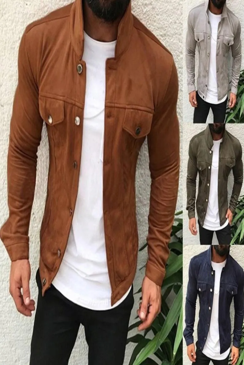 New Winter Men Men Cotton Cowboy Jackets Real Cow Suede Casas de couro Slim Fit Moda curta Motas de couro genuíno Motocicleta Coat22288067