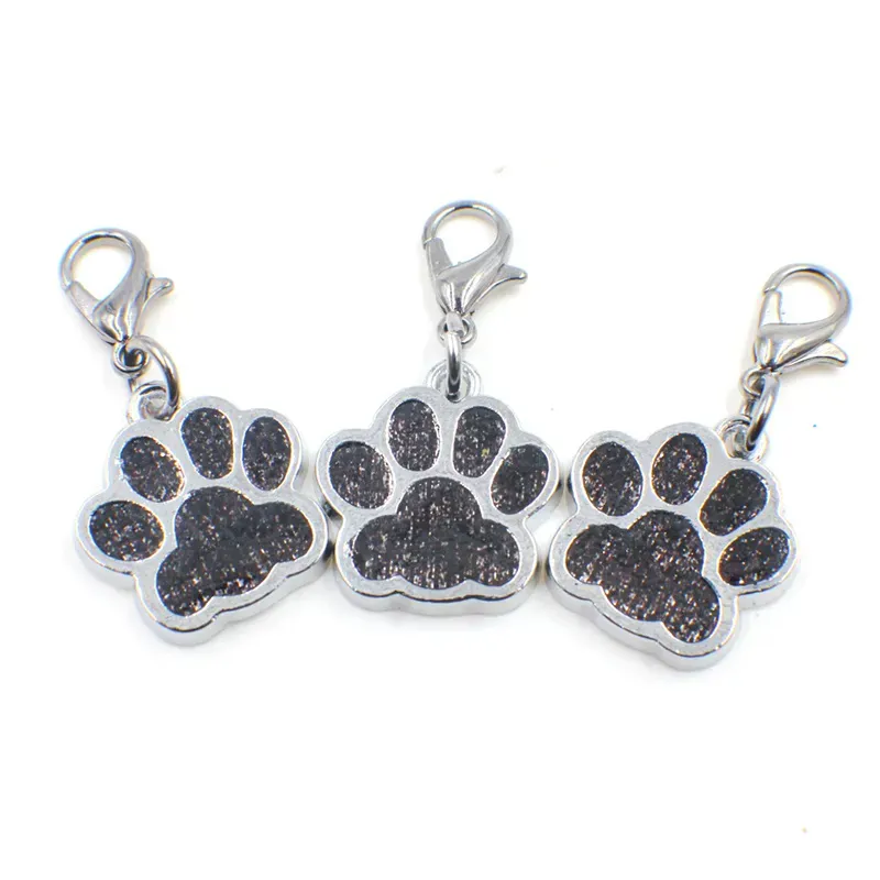 Cartoon Dog Paw Silver Color Fashion keychain for car keys Pendant For Women Man Jewelry