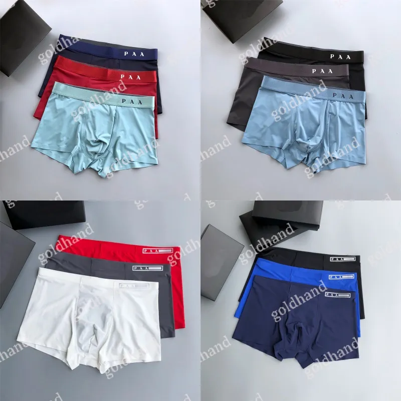 Sous-pants pour hommes de haute qualité Deisgner Sexy Male Underwear Summer Soft Ice Silk Boxers