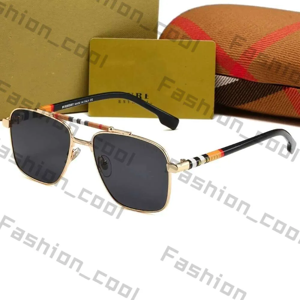 Óculos de sol Berry Designers de óculos de baía Burbberry Glasses New Fashion 0902 Cool Sunglasses Metal Womens Sun Protection and UV Protection Mens Style 292