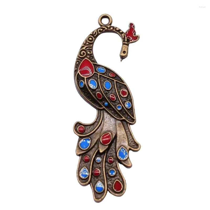 Charms 2pcs/Lot Peacock voor sieraden die accessoires maken