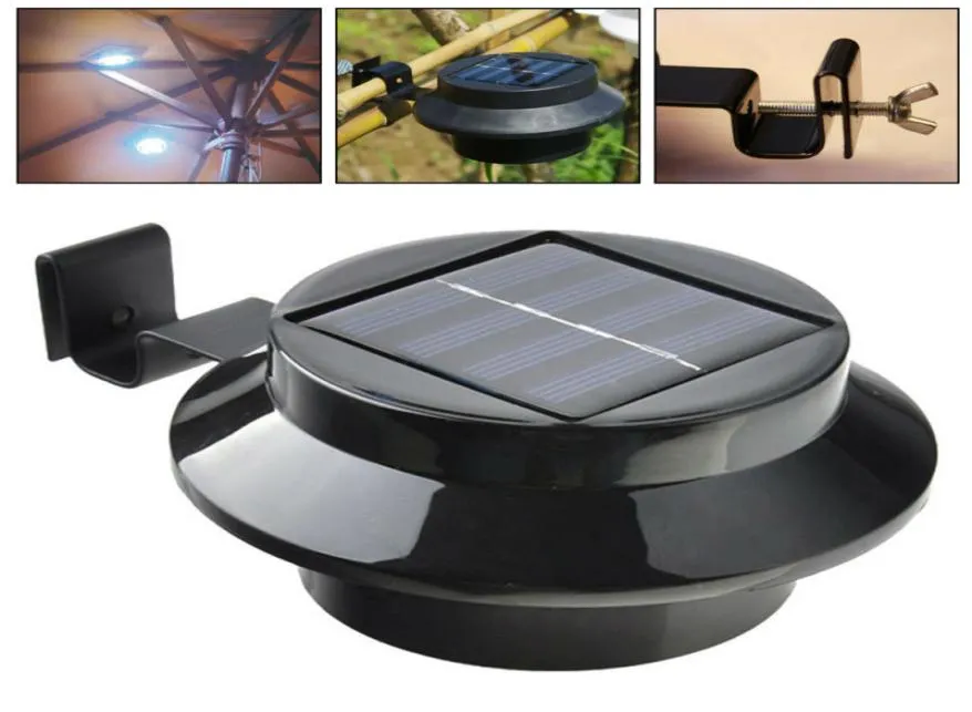 LED Solar Lamp Waterproof Solar Light 3 LED Street Light Outdoor Path Wall Lamp Security Spot Lighting Outdoor Home Garden Decor2474988