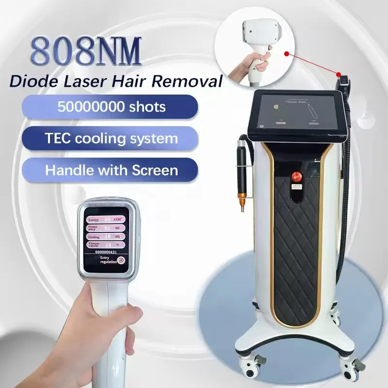 808 diode Laser High Power Hair Removal Machine Laser Tattoo Removal Machine Nd: YAG Q-Switch Light-Emitting Diode
