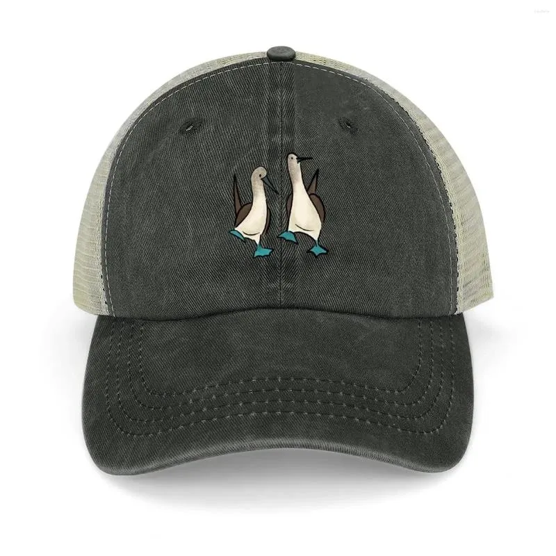 Berets Blue Footed Booby Birds Cowboy Hat роскошные мужчины дизайнерские шляпы для гольфа для женщин Мужские