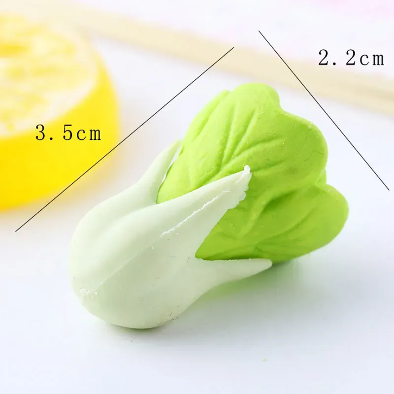 Eraser Pencil Kawaii erasers cute cabbage shape Eraser student gift Creative Eraser vegetable style school office supply