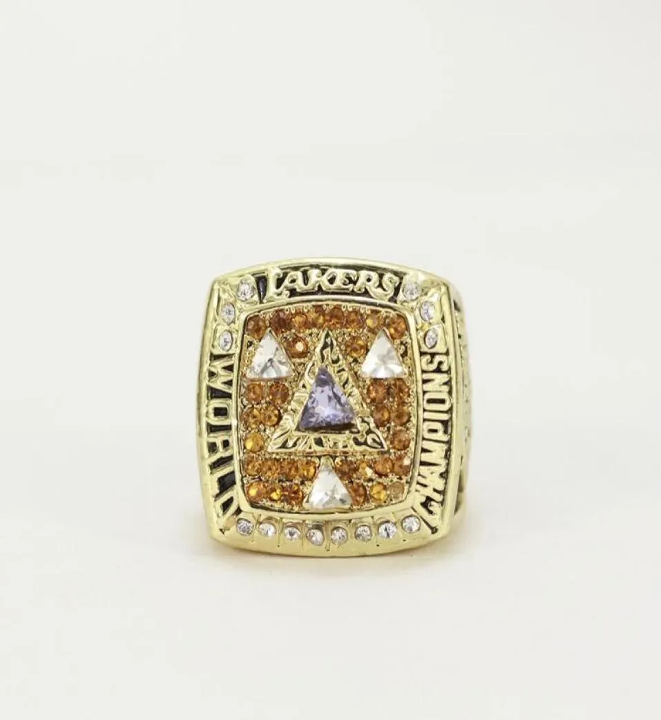 Dobra wysokiej jakości świąteczna hurtowa hurtownia Nowe Super Bowl Lakers 2002 Ring Men Pierścienie 9248652