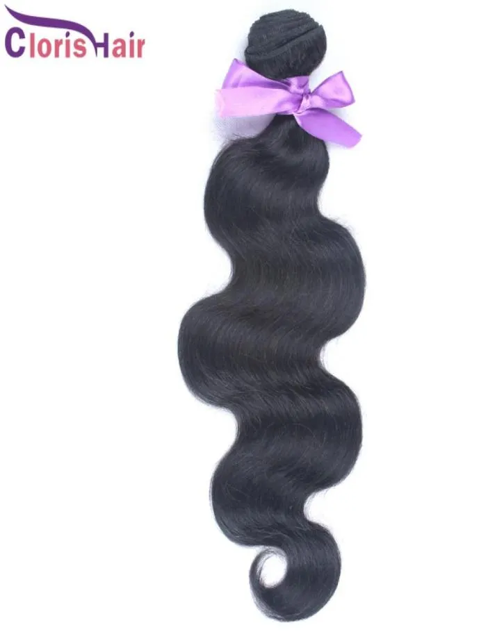 Soft and Smooth 1 Bundle Malaysian Virgin Body Wave Hair Weaves Cheap Unprocessed Wet and Wavy Remy Human Hair Extensions 1226qu9217896