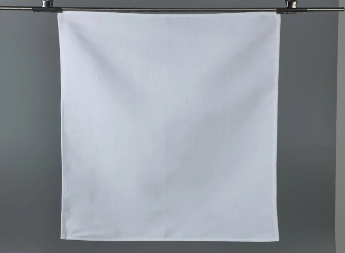 Hele 40x70 cm witte reinigingsdoeken polyester linnen kerstdankje theedoekje spaties gewone keuken handdoeken voor sublimat9564515