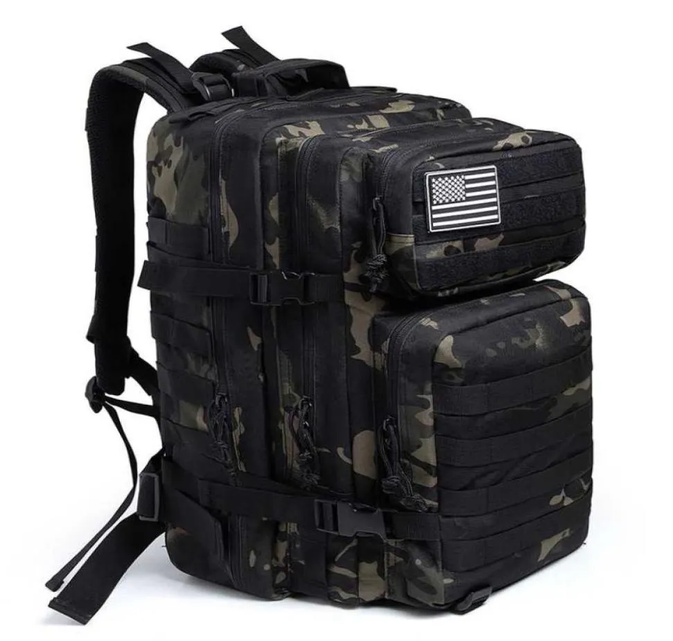 50L kamouflage armé ryggsäck män militära taktiska väskor attack molle ryggsäck jakt vandring ryggsäck vattentät bugg ut väska 216851812