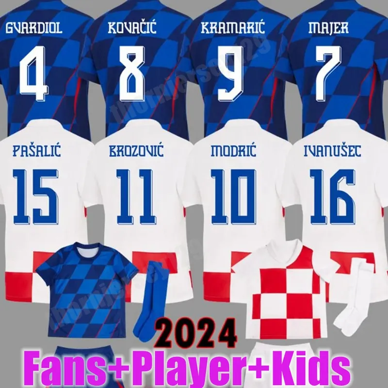 2024 EURO COP CROATIA Soccer Jerseys Modric 24 25 Brekalo Perisic Football Shirt