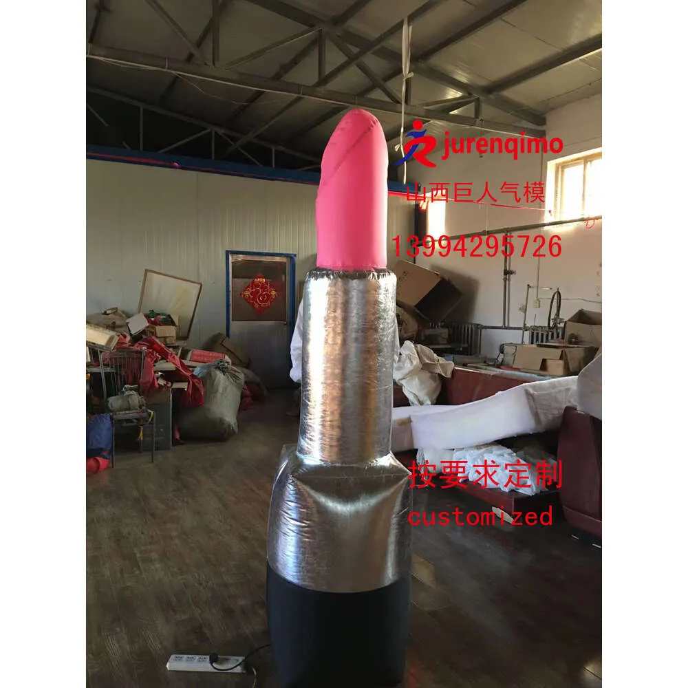 Maskottchenkostüme Lippenstift, Luftmodell, iatable Dekorationen, Werbematerial, Party -Requisiten, Anpassung