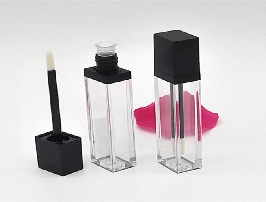 7 ml heldere vierkante plastic lipglossbuizen lege flessen lipgloss monster container cosmetische lippen glazuur verpakking fles dhl 7968454