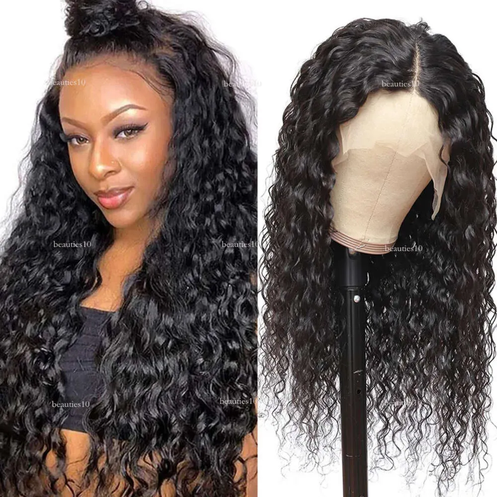 Gagaqueen 13X6 Front Brazilian Water Lace Frontal Wigs 250 Density Curly Human Hair Wig For Women Pre Plucked al