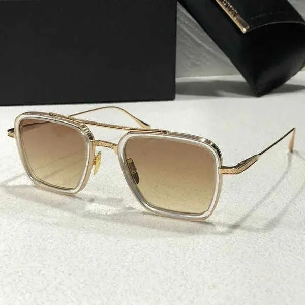 Dita Vintage Pilot Square Men Designer Sunglasses Sunglasses Nices Golden Frame Glasse UV400 Gradient LXN-EVO JY7X