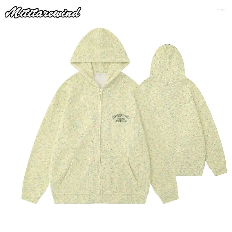 Men's Jackets Hooded Coats Y2k Style Loose Spring And Autumn Simple Versatile Unisex Youth Dopamine Colored Dot Print Couple