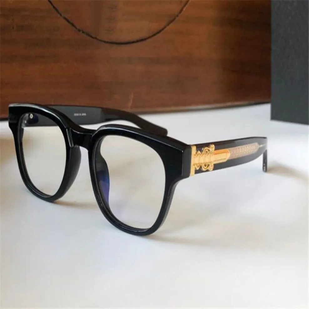Ny modedesign Optisk glasögon Cuntvolut Classic Square Plate -ram med delikat svärddekoration Enkel och mångsidig stil 259Z