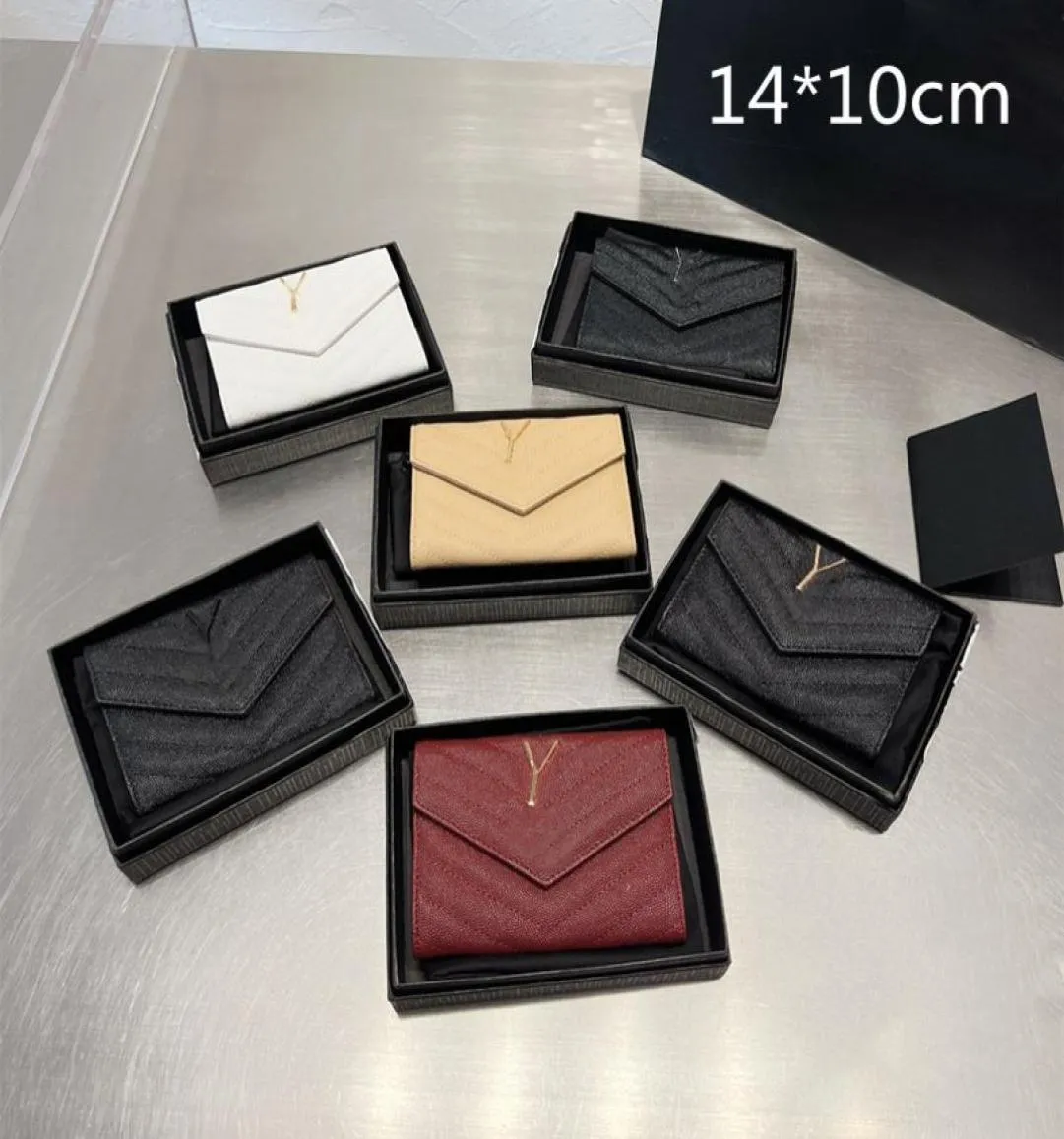 Mini designer plånbok kvadrat korta plånböcker pursar riktiga läder korthållare lyxmynt handväska sick zag mönster veckade kopplingspåsar fo3018875
