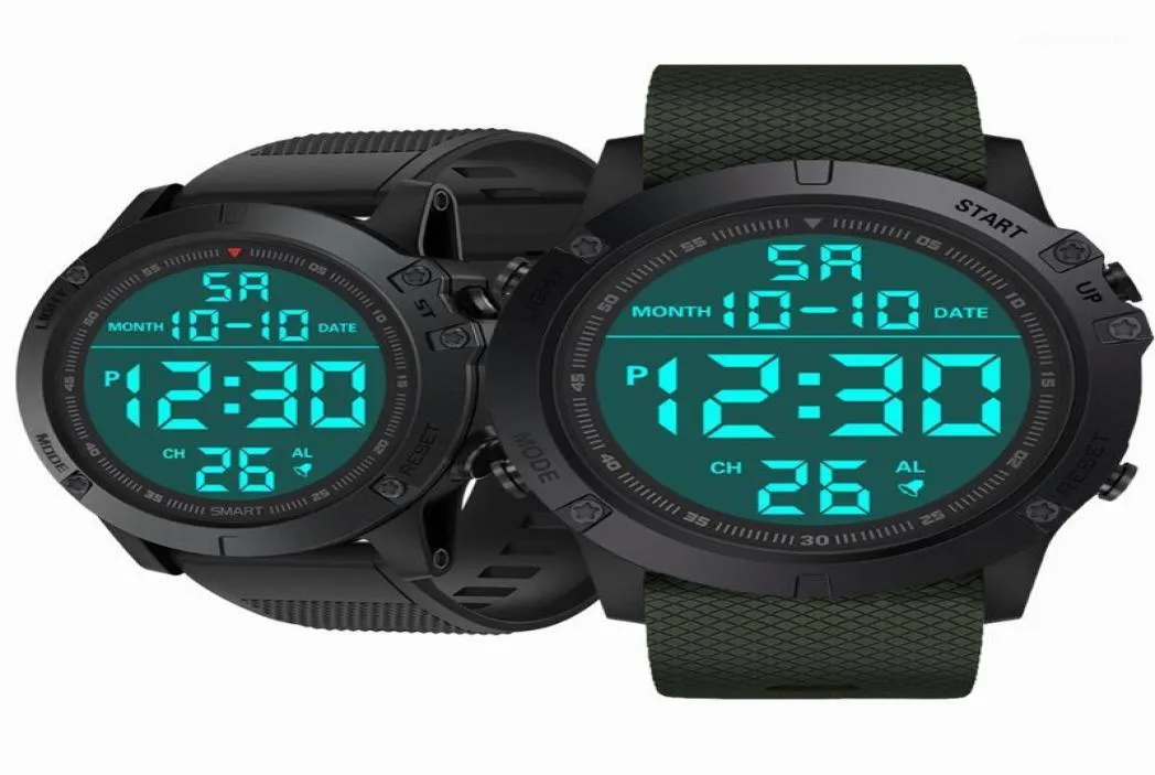 Armbanduhren Mode Men039s Military Sports Uhr Luxus -LED Digitalwasserfest Montre en bois reloj Maskulino de Marque3203981