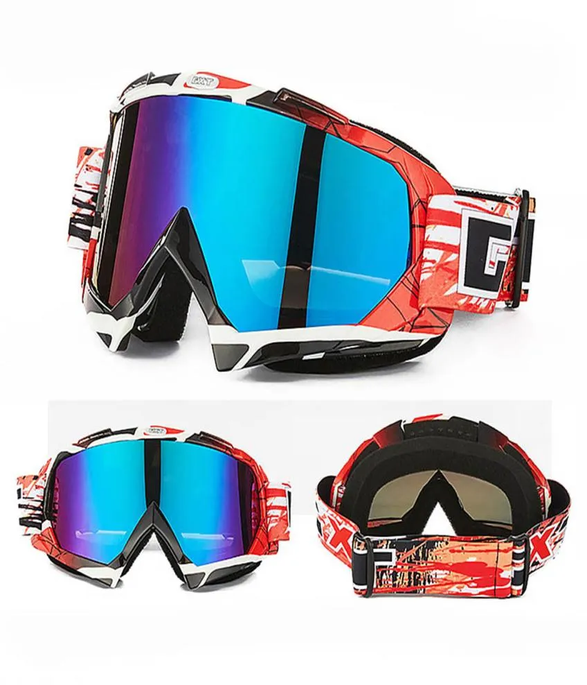 Cycling Motocross Goggles ATV MTB DH Windproof Skiing Moto Bike Goggles Glass Dirt bike Helmet Visors Lens Motorcycle Glasses M Q04154150