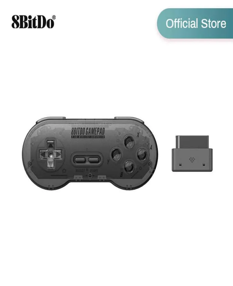 8Bitdo SN30 24G Wireless Gamepad för original SNESFC SNSftransparent Edition Super NES H09067659579