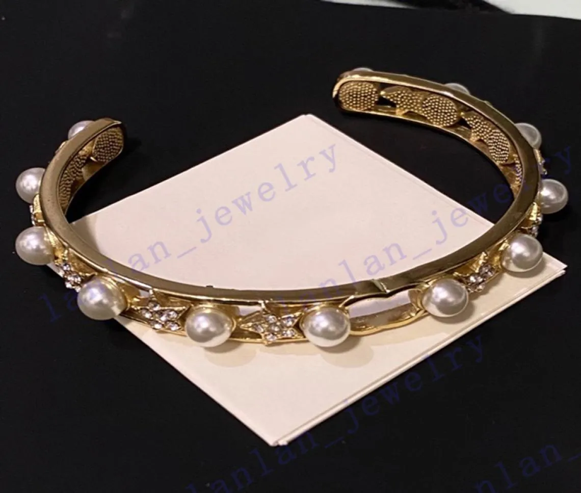 LC10 Designer Armband Five Pointed Star Pearl Opening Armband god kvalitet Lyxsmycken7133756