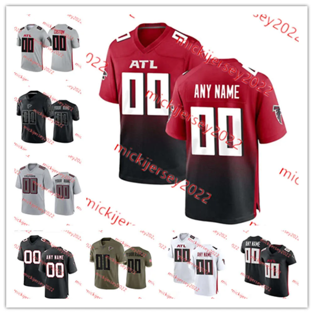 Deion Sanders Tony Gonzalez 저지 Michael Vick 8 Matt Schaub 13 Bradley Pinion 0 Lorenzo Carter Football Jerseys Custrom Stitched