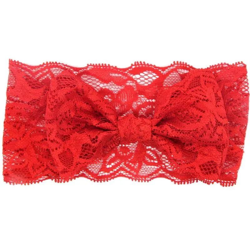 Baby Hair Accessories Toddler Cute Girl Kids Bow Hairband Turban Headband Headwear Lace Bowknot Girls Hairband