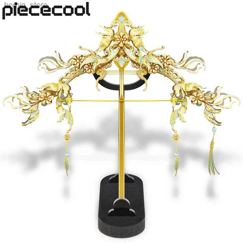 Puzzles 3D PileCool Kits 3D Kits Bow Hairpin Metal Puzzle Creative Toys for Adult Brain Teaser Set Set pour décoration de maison 133pcs Y240415
