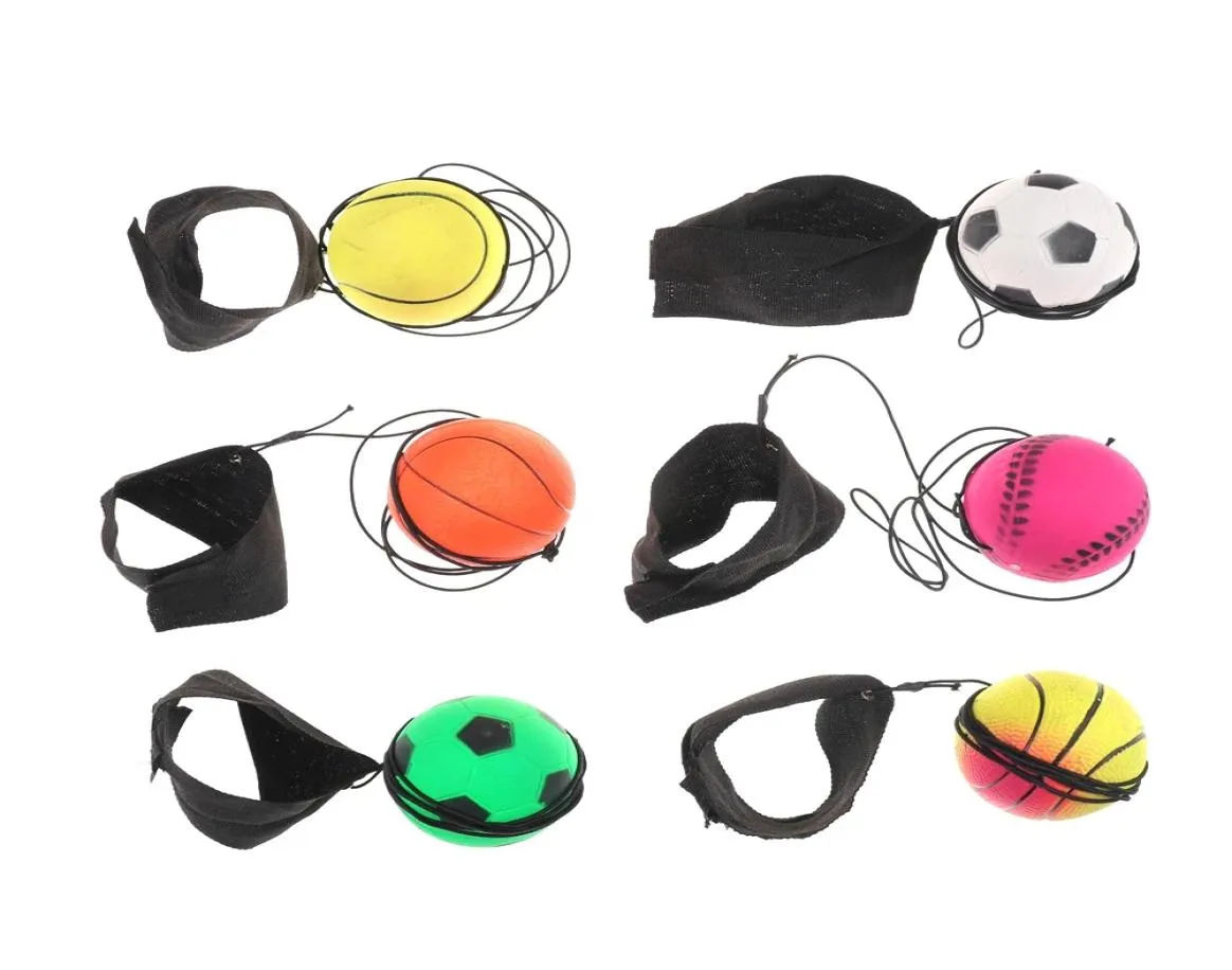Çocuk Oyuncaklar Bouncy parmak bandı topu elastik kauçuk top bilek için el egzersizi el parmak sertliği kabartma bileği sıçrama topu dhl fy52441552508