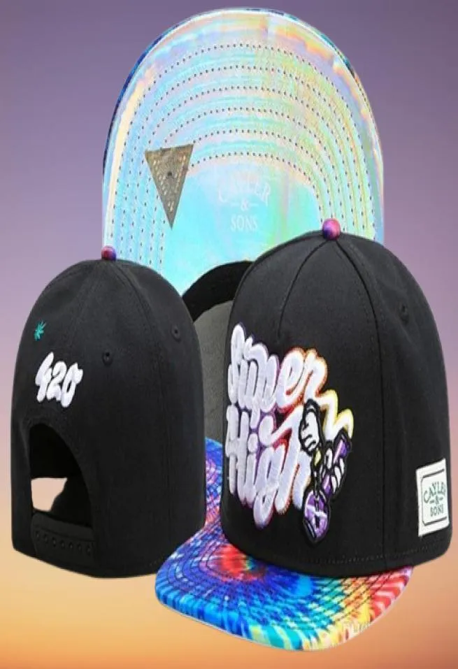 Moda Super High 420 Snapback Hats Hip Hop Hat For Men Mulheres Caps de beisebol Bone Aba reta Gorras Planas9925226
