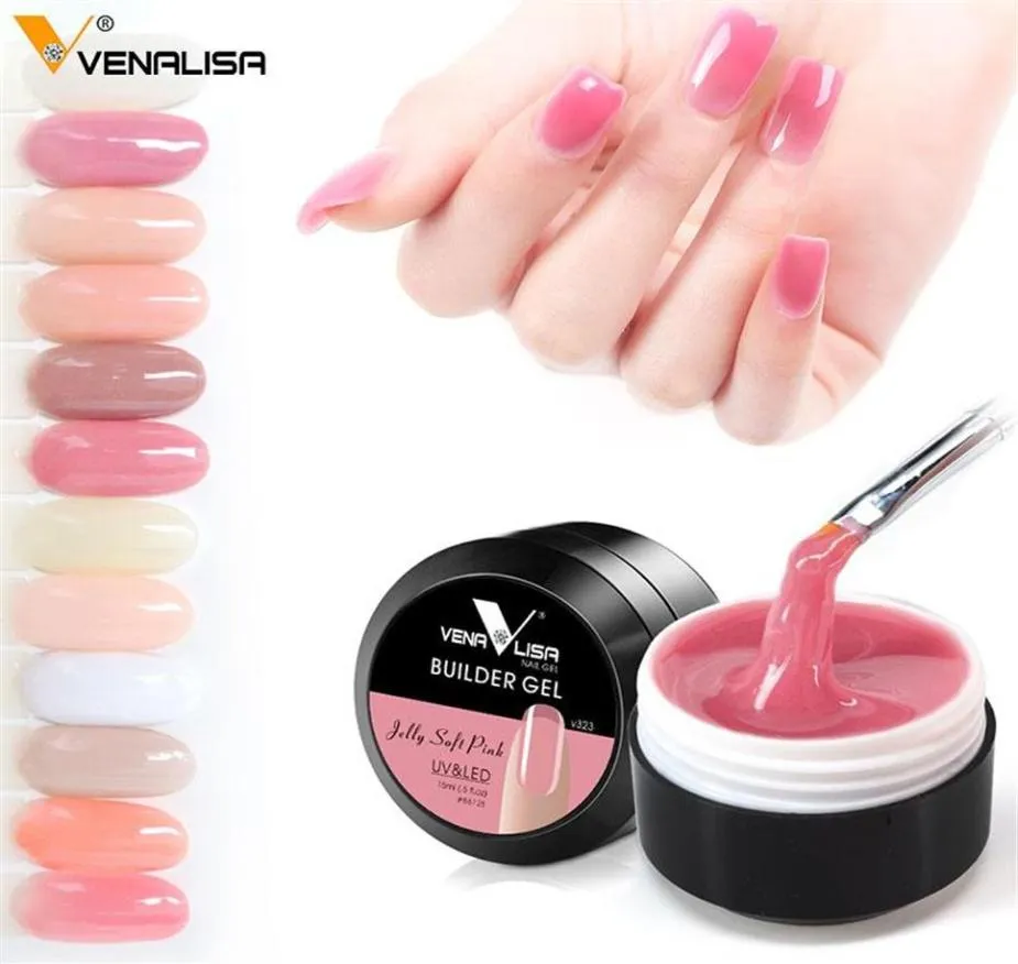 Venalisa Produits les plus récents 12 couleurs Camouflage Couleur UV Builder de vernis à ongles UV Extension de l'ongle Hard Gel Gel206J3996020