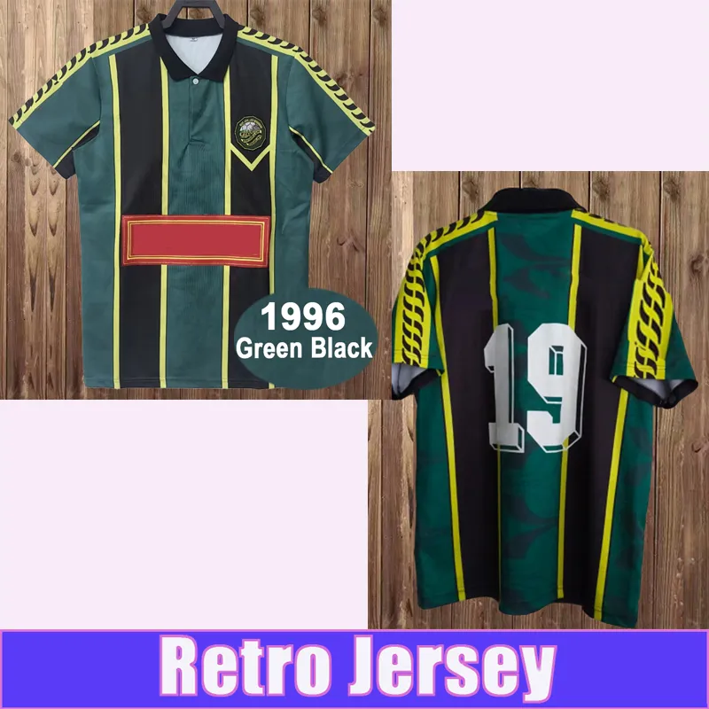1996 Retro Soccer Jersey: Kedah Darul Aman #19 Green Black