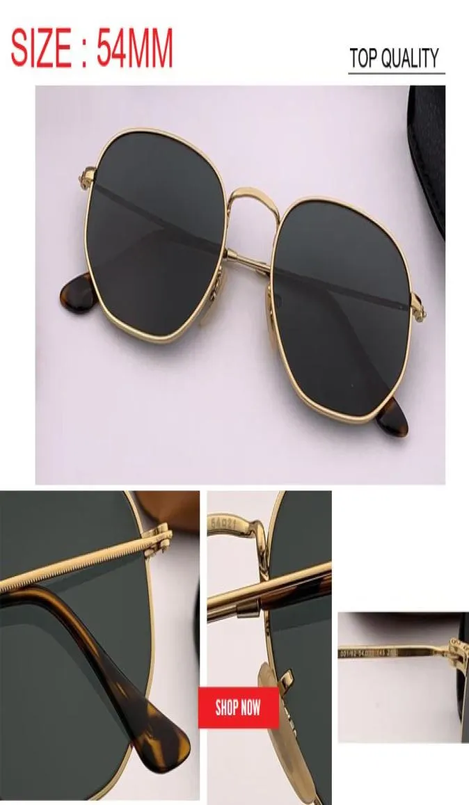 2019 New Club Women Mężczyzny Mistrz okulary przeciwsłonecznej Plac Projektantka marki Flat Hexagonal Sun Glasses Driving Uv400 Gafas de Sol Feminino RD35486019975