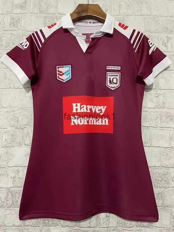 2024 Harvey Norman Womens Home/ Qld Maroons Rugby Jersey Tamaño S-XL (Nombre y número personalizado) FW24