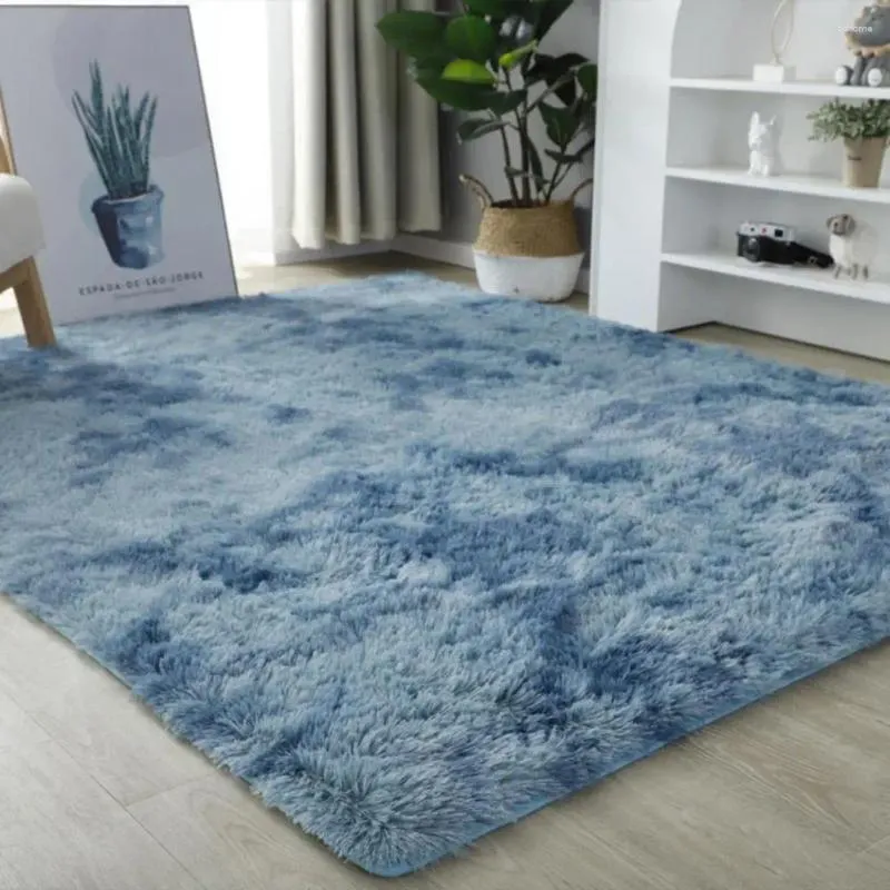 Mattor Anti-Slip Rug Machine Washable Carpet Soft Fluffy Tie-Dye Area Modern Star Design For Room Bedroom Kids Non-Slip