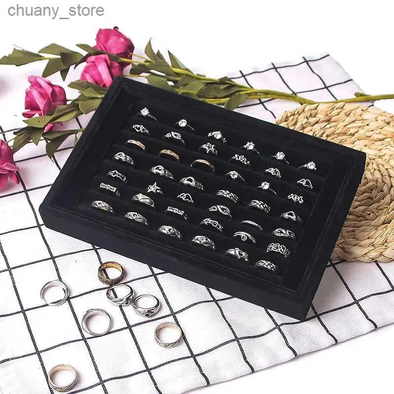Accessories Packaging Organizers Ring Holder Display Tray Jewelry Organizer Stands for Selling Rings Earrings Show Y240417