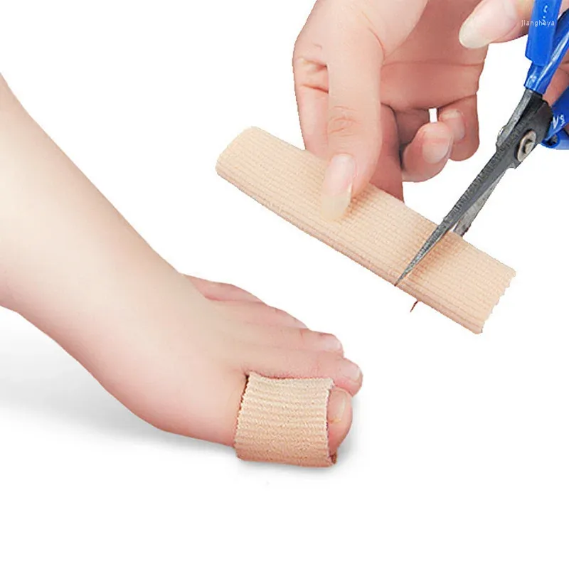 Dansskor 15 cm tyg gelrör bandage finger tå skyddare fot fötter smärtlindring för vårdinsulor skyddare