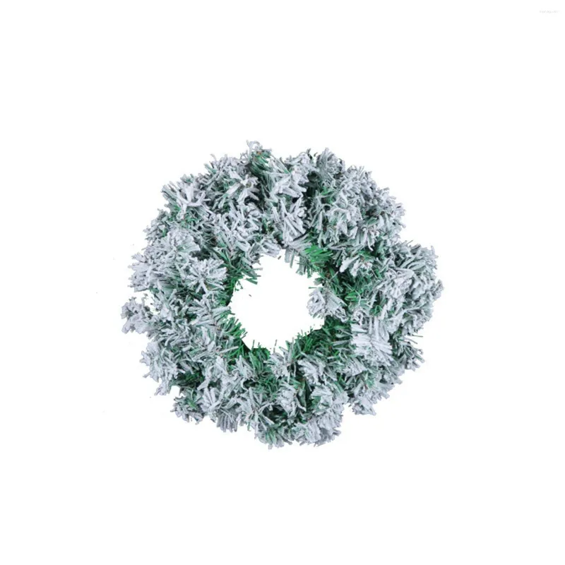 Fiori decorativi ghirlanda natalizia 2024 innevato in neve anello rattan centro commerciale decorazione finestra decorazione a sospensione cartone cuore