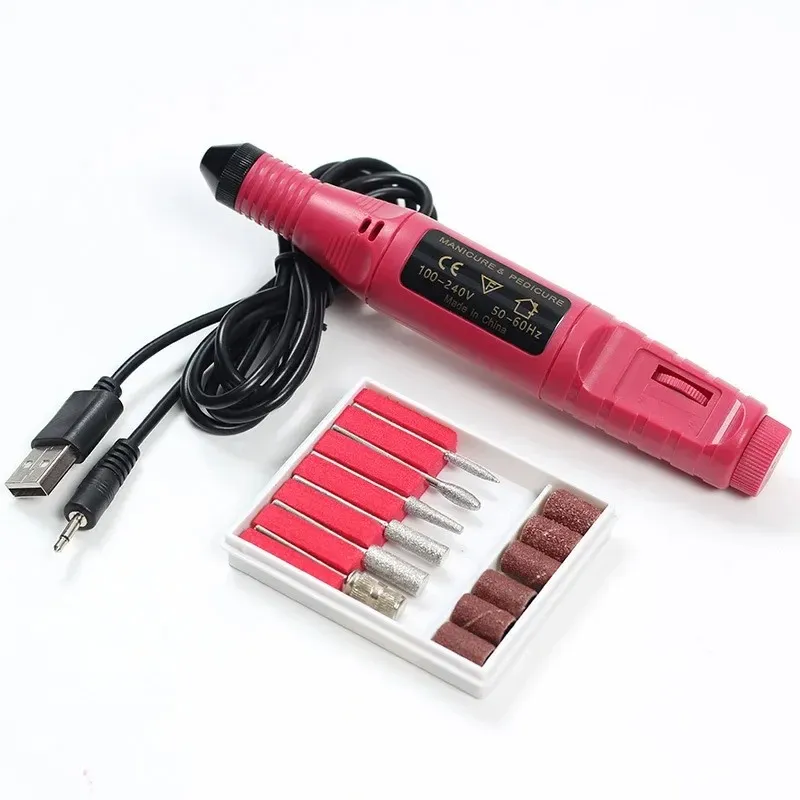 File per unghie per trapano per unghie elettriche professionali Pen Pagna 6 bit Millinguv Gel Gel Strumento di manicure per chiodo art di rimozione