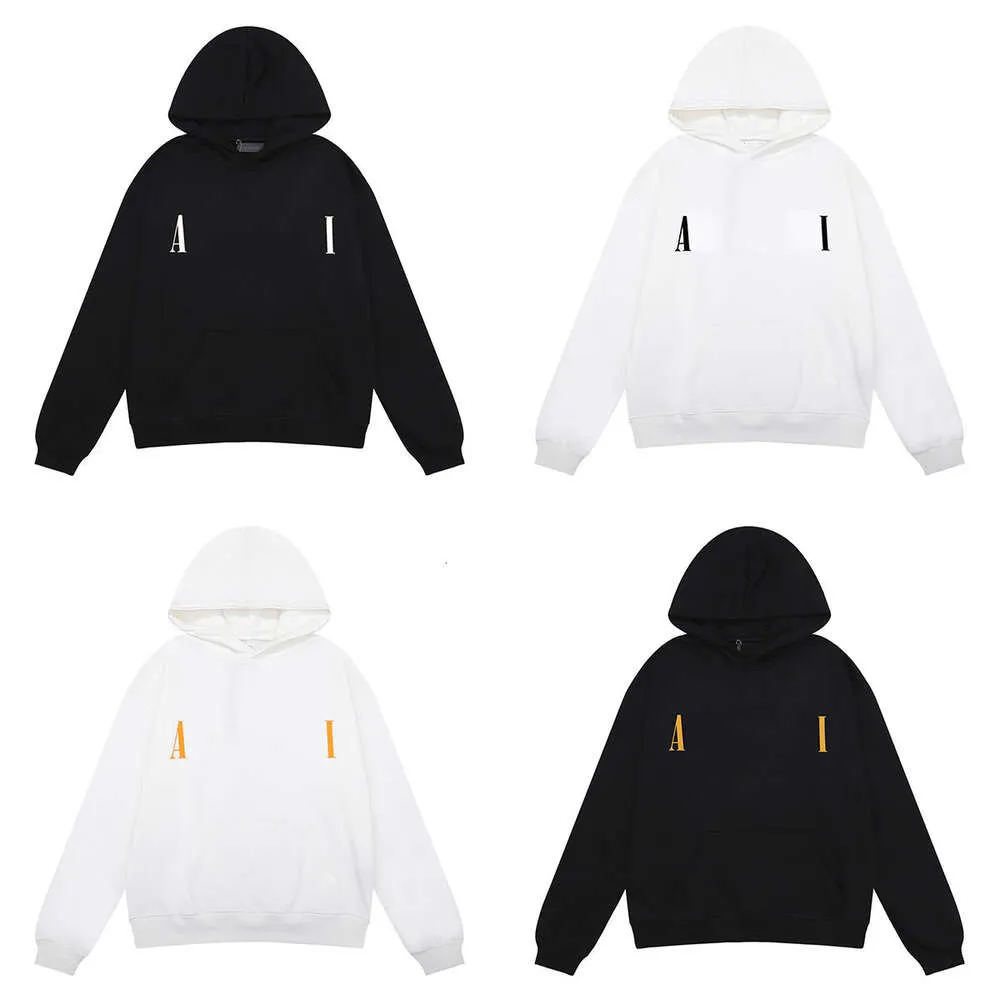 Designer Luxury Chaopai Classic Fashionable Versatile Casual Comfortable Small Simple Print High Weight Pure Cotton Looped Hoodie for Men Women