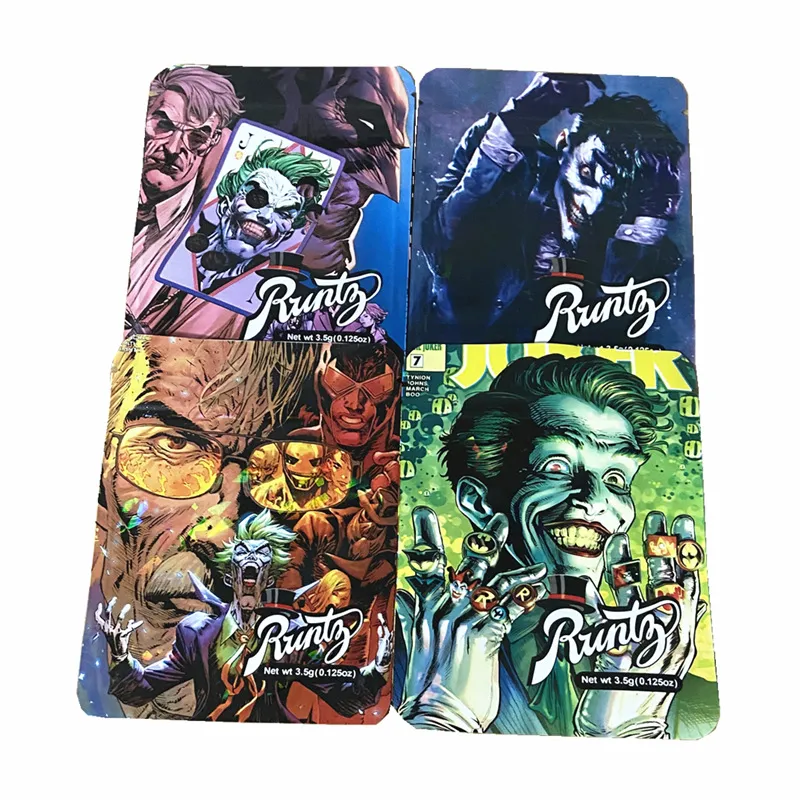 Clown Runtz Packaging Torby Mylar Stand Up Pakiet 3.5G żart pakowanie suchej torby z pakietem kwiatowym