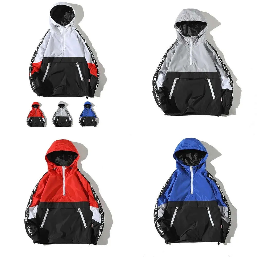 Windbreaker New Fashion Style Letter Printing Street Wear Hip Hop Hot Sale Mens Winter Coat Jacket S-4XL