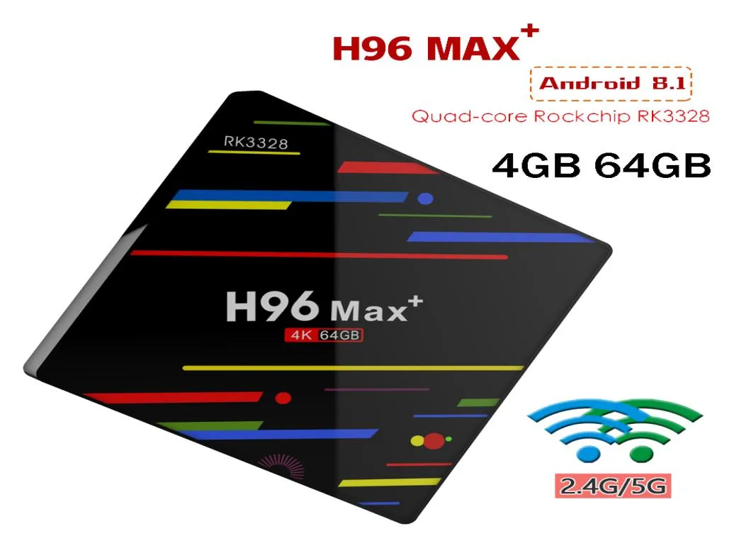 H96 MAX ANDROID 90 TV BOX RK3328 4GB DDR3 EMMC 64GBセットトップボックスHDR10 USB30 24G5G WIFI 4K H265 VP9 HDスマートメディアプレーヤー2882755