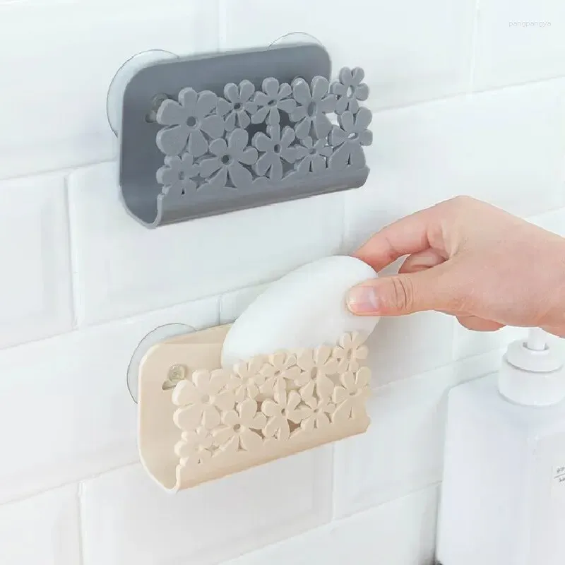 Kitchen Storage (1pcs)Sink Hollowed Out Rack Cleaning Cloth Soap Household Suction Cup No Drilling