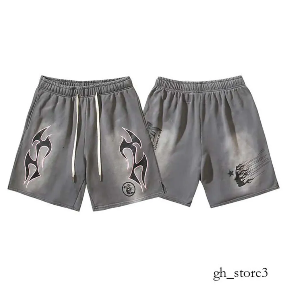 Hellstar Diseñador Short Casual Mens Shorts Hell Star Pants Starsuit Ropa para mujer Fabricación de tela lavada Graffiti 952