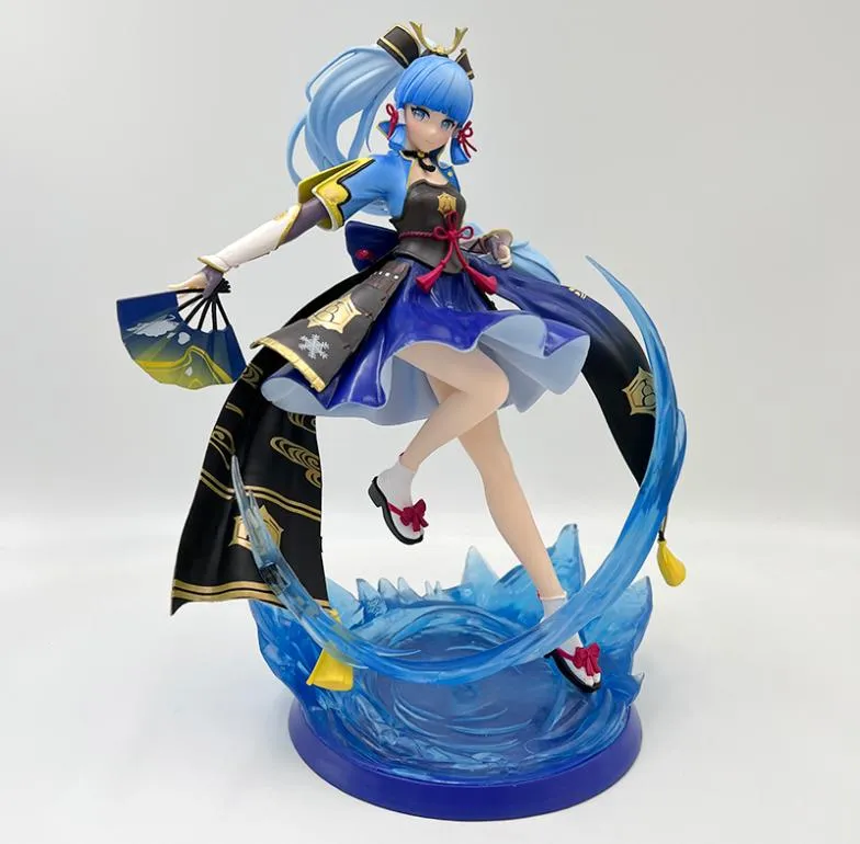 Oyuncak 27cm Genshin Etki Kamisato Ayaka Anime Figürü Genshin Etki Raiden Shogun/Keqing/Mona Aksiyon Heykelcik Tahsil edilebilir Model6088346