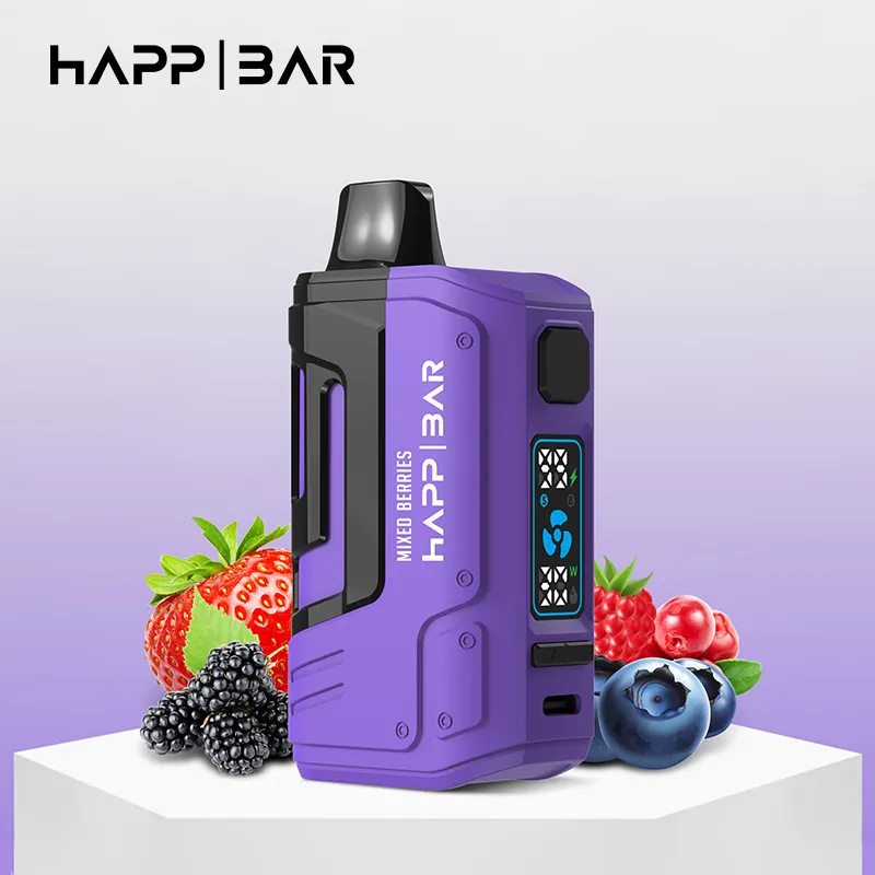 Origineel Happ Bar 15000 Puffs Wegwerp E Sigaretten Vape Pod Device 850mAh Batterij 25 ml Max 30W Power Instelbare Puff 15000 Puff 15K Vapes Duits magazijn