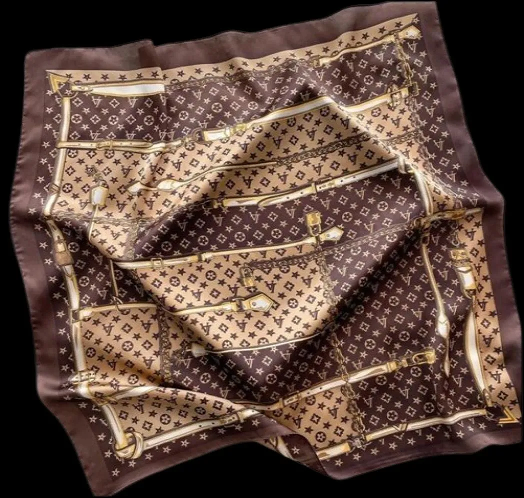 Designer designer des densers imprimez la soie écharpe d'été carré dame coiffure couche sac de mode écharpes femelle enveloppe les femmes banda7515481