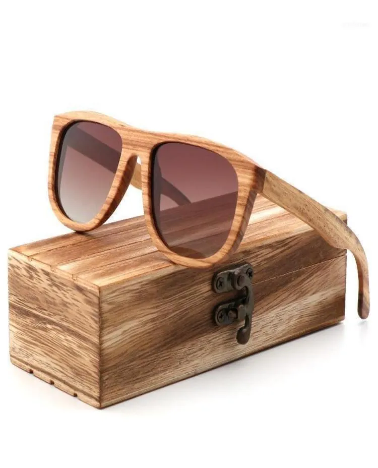 Sunglasses Retro Men039s Polarized Handmade Fashion Women Blue Good Quality Bamboo Wood Glasses15458335